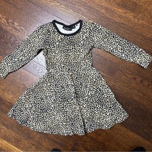 Chic Leopard Print Kids Dress